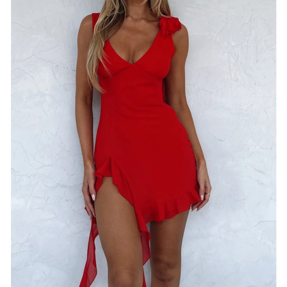White Fox Boutique Red Like That Mini Dress